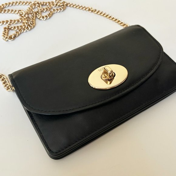 Coach Black Smooth Leather Crossbody - Picture 5 of 6